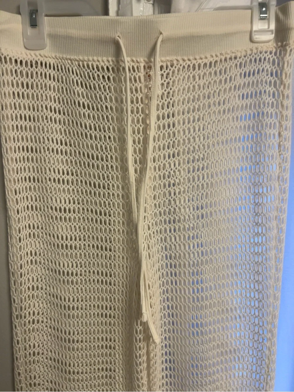 NWOT - Shade & Shore Cream Crochet Beach Coverup Pants